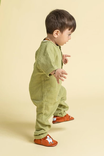 Buddy-Buddy Hyper Kızıl Toprak Kahverengi Barefoot Akıllı Patik - Resim 5