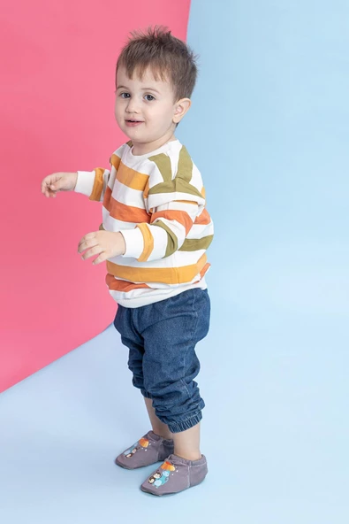 Umbrella Flower Hyper Mürdüm Barefoot Akıllı Patik - Resim 5