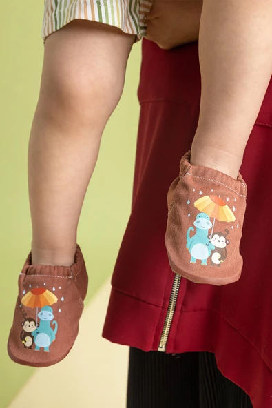 Umbrella Flower Hyper Sıcak Gri Barefoot Akıllı Patik - Resim 5