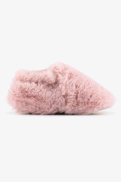 Hopfrög Kids Furry Furry Pembe Kürk Barefoot Patik - 6