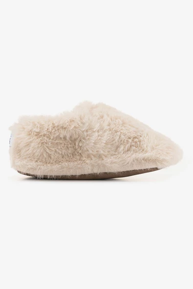 Hopfrög Kids Furry Furry Kırık Beyaz Kürk Barefoot Patik - 6