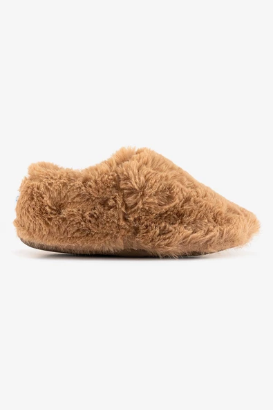 Hopfrög Kids Furry Furry Kestane Kahverengi Kürk Barefoot Patik - 6
