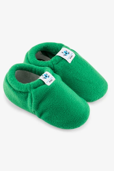 Polar Fleece Yeşil Polar Barefoot Patik - Resim 3