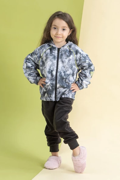 Hopfrög Kids Furry Furry Pembe Kürk Barefoot Patik - 4