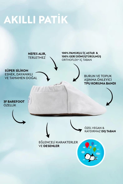 Kite-Bike Hyper Toz Pembe Barefoot Akıllı Patik - Resim 2