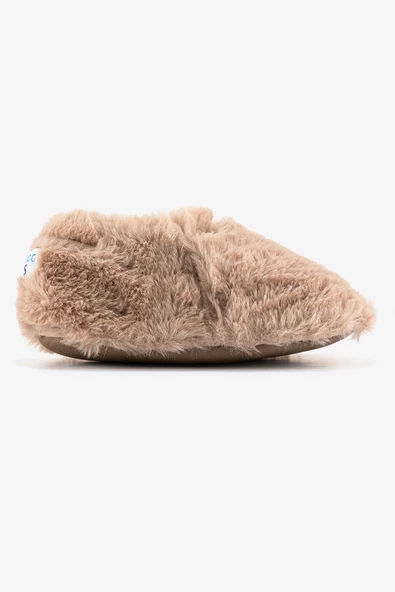 Hopfrög Kids Furry Furry Bej Kürk Barefoot Patik - 6