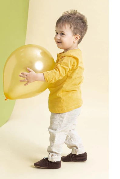 Polar Fleece Kahve Polar Barefoot Patik - 5