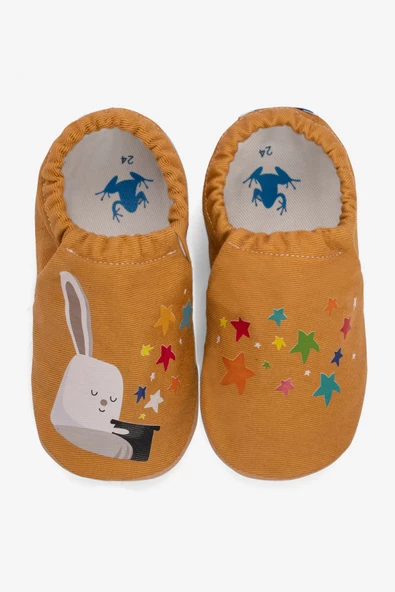 Hopfrög Kids Bunny Wizard Hyper Ballı Hardal Barefoot Akıllı Patik