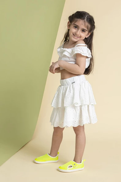 Multi Neon Mix Sarı Barefoot Çocuk Ayakkabı - 4