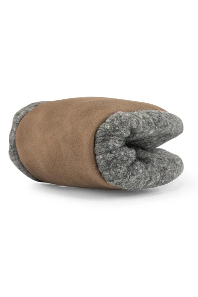 Hopfrög Kids Recycled Woo Wooly Yünlü Gri Barefoot Patik - Resim 7