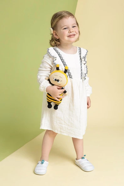 Hoppuff Casual Dinamik Beyaz Barefoot Çocuk Ayakkabı - Resim 4