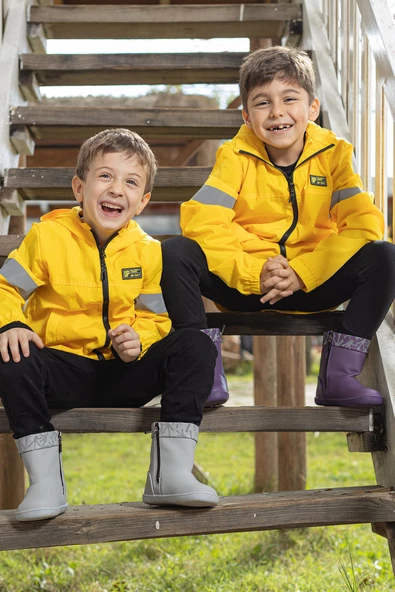 Hopfrög Kids Smart Walker Cool Boots Süper Mat Havalı Gri Barefoot Çocuk Bot - 4