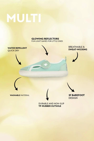 Multi Yeşil Mix Barefoot Çocuk Ayakkabı - 2