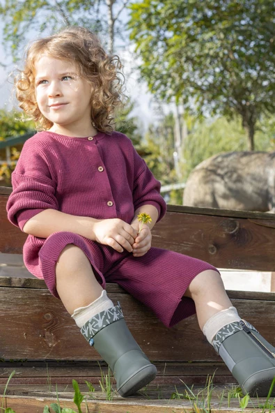 Hopfrög Kids Smart Walker Cool Boots Haki Barefoot Çocuk Bot - 4