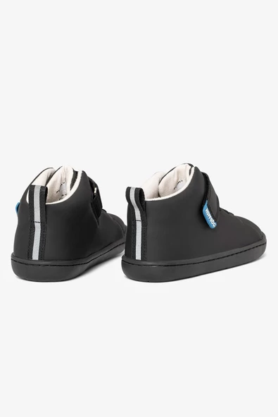 Hopfrög Kids Smart Walker High Top Süper Mat Siyah Barefoot Çocuk Bot - 7