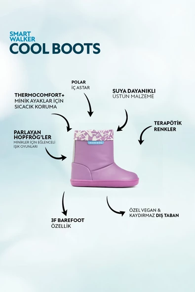 Hopfrög Kids Smart Walker Cool Boots Mor Işık Barefoot Çocuk Bot - 2