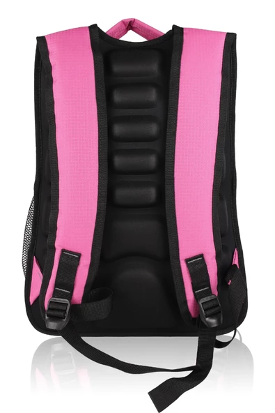 Okul Çantası 4 Cepli + Kalemlik Su Geçirmez Komple İçi Astarlı Lise Ortaokul Çantası Pembe - 7