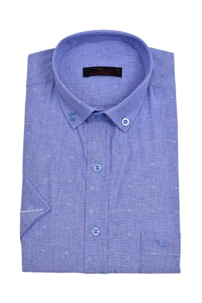 Erkek Klasik Kısakol Gömlek BGL-ST03825 - Resim 3