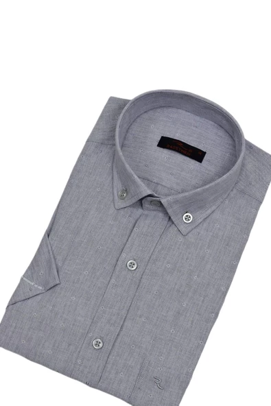 Erkek Klasik Kısakol Gömlek BGL-ST03825 - Resim 5