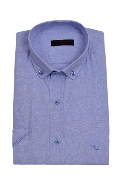 Erkek Klasik Kısakol Gömlek BGL-ST03825 - Resim 4