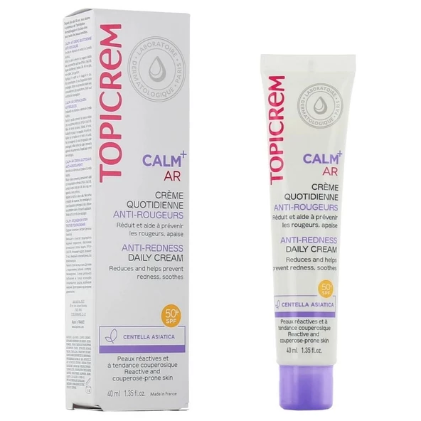 Topicrem Calm+ AR Anti-Redness 50 Faktör Kızarıklık Karşıtı Krem 40 ml