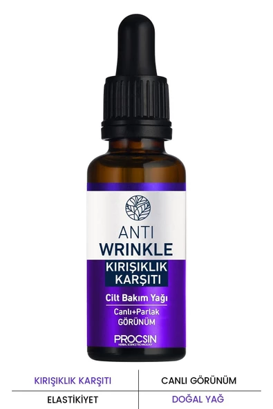 Kırışıklık Ve Ince Çizgi Karşıtı Cilt Bakım Yağı 20 ml