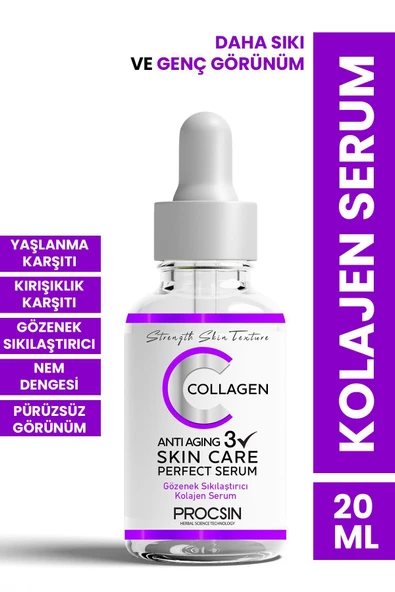 Yaşlanma Ve Kırışıklık Karşıtı Kolajen Serum 20 ml