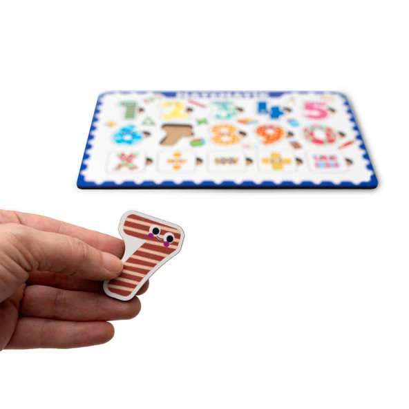 Montessori Matematik Ahşap Bultak Puzzle, Yapboz Seti / Eğitici, Öğretici ve Güvenli Matematik Öğretici Oyun - 2