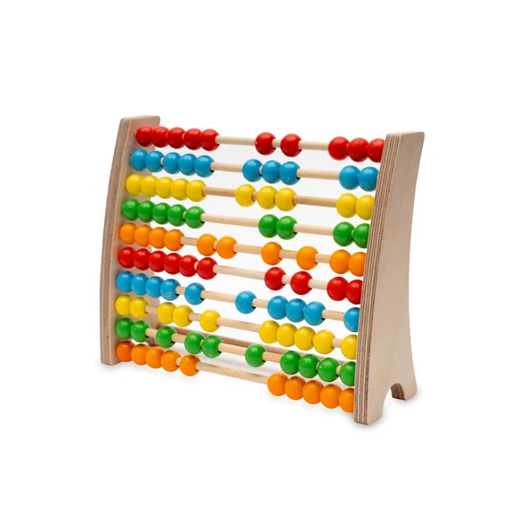 Montessori Renkli Ahşap Abaküs / 1 Yaş / Eğitici, Öğretici Ve Güvenli Çocuk Oyuncağı