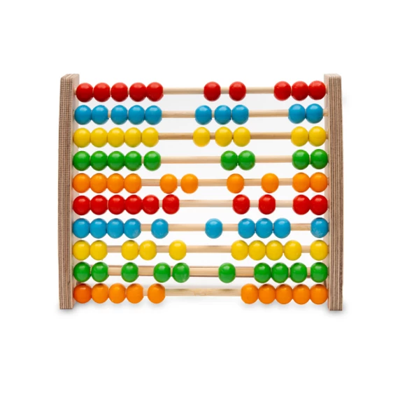 Montessori Renkli Ahşap Abaküs / 1 Yaş / Eğitici, Öğretici Ve Güvenli Çocuk Oyuncağı - 3