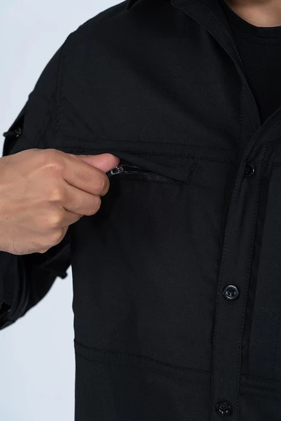 Combat Tactical Outdoor Taktik Gömlek Fermuar Cepli Koruma Swat Gömlek - 420 - 7