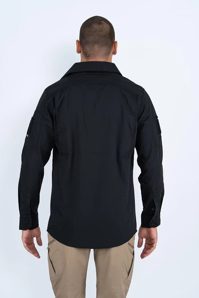 Combat Tactical Outdoor Taktik Gömlek Fermuar Cepli Koruma Swat Gömlek - 420 - 10