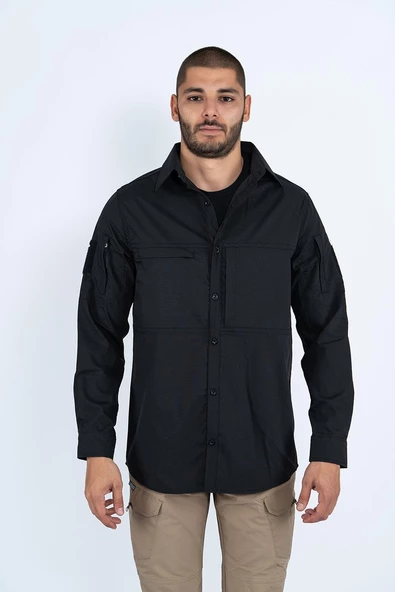 Combat Tactical Outdoor Taktik Gömlek Fermuar Cepli Koruma Swat Gömlek - 420 - 12