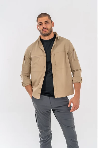 Combat Tactical Outdoor Taktik Gömlek Fermuar Cepli Koruma Swat Gömlek - 420 - 11