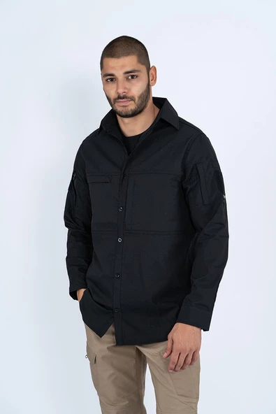Combat Tactical Outdoor Taktik Gömlek Fermuar Cepli Koruma Swat Gömlek - 420 - 11