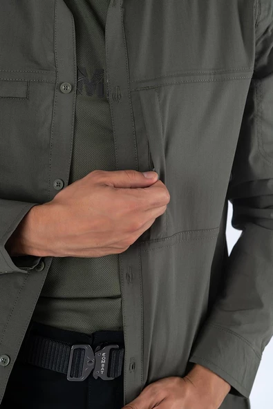 Combat Tactical Outdoor Taktik Gömlek Fermuar Cepli Koruma Swat Gömlek - 420 - Resim 9