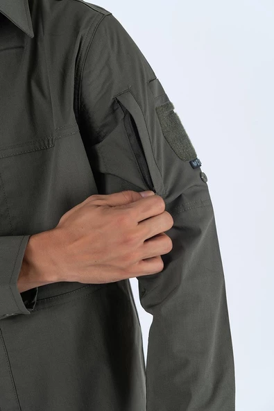 Combat Tactical Outdoor Taktik Gömlek Fermuar Cepli Koruma Swat Gömlek - 420 - Resim 8