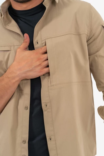 Combat Tactical Outdoor Taktik Gömlek Fermuar Cepli Koruma Swat Gömlek - 420 - 6