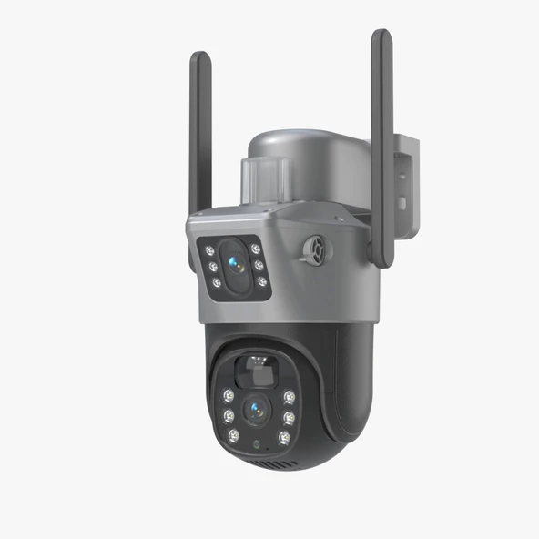 Blic Blm-63 Siyah 4 MP 4G Solar Dual Lens Ptz Kamera - 2