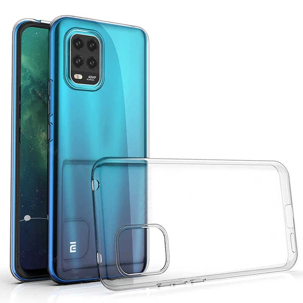 Xiaomi Mi 10 Lite Ultra İnce Şeffaf Silikon İnce Sararmaz Kılıf ürün görseli 1