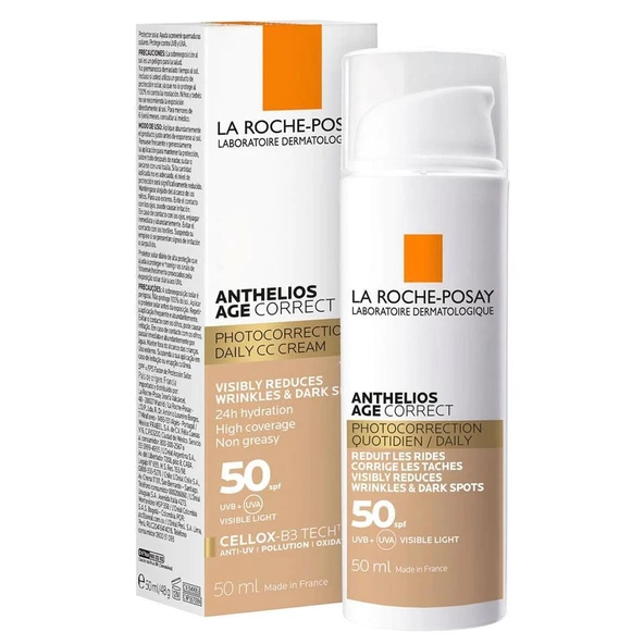 La Roche Posay Anthelios Age Correct Daily CC Tinted Cream SPF50+ 50 ml