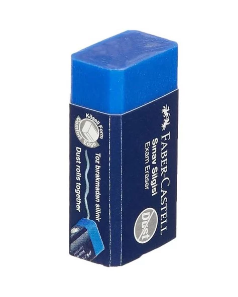 Faber Castel Sınav Silgisi Mavi Exam Eraser 3 lü 187170 - 2