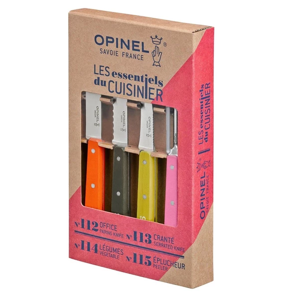 Opinel OP-001452 Essential Küçük Mutfak Bıçağı Seti Renkli