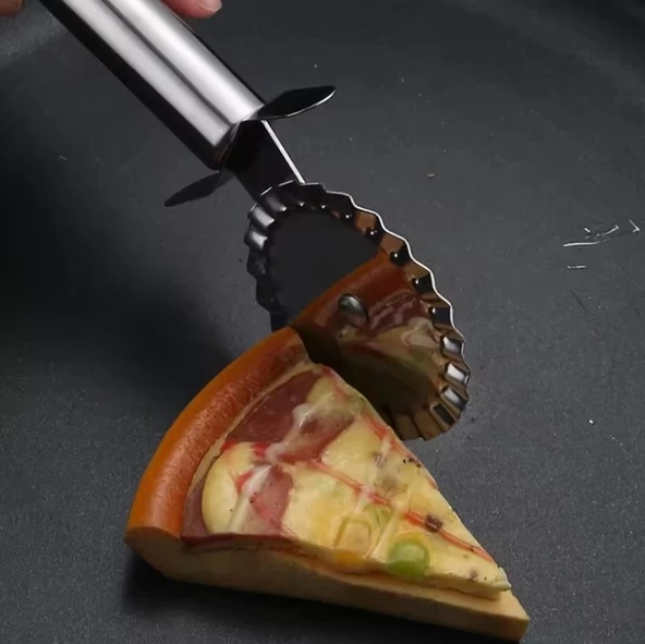 MyBru Paslanmaz Çelik Pizza ve Hamur Kesici - 3