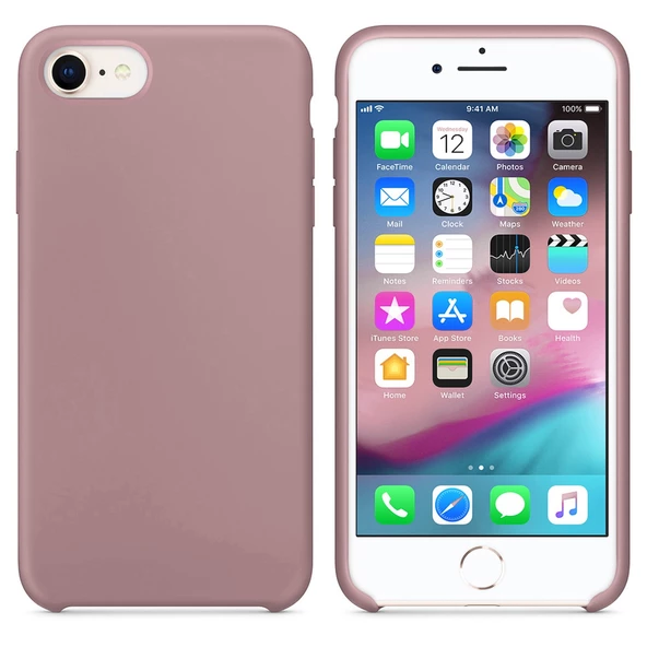 Apple iPhone 7-8 Kılıf İçi Kadife Silikon Lansman Tam Koruma - 8