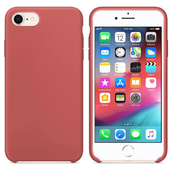 Apple iPhone 7-8 Kılıf İçi Kadife Silikon Lansman Tam Koruma - 10