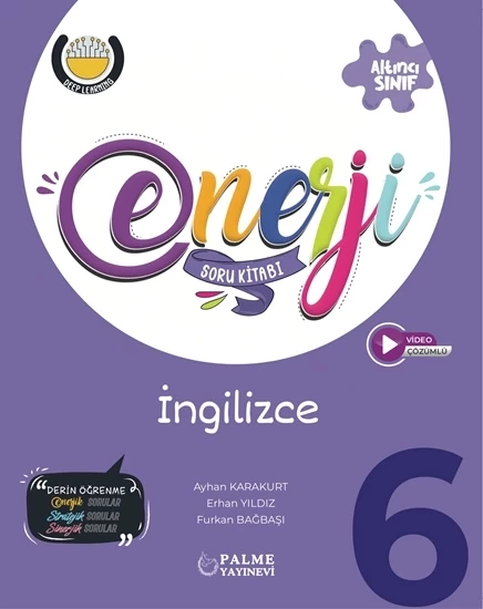 Palme Yayıncılık 6. Sınıf Enerji İngilizce Soru Kitabı Yeni