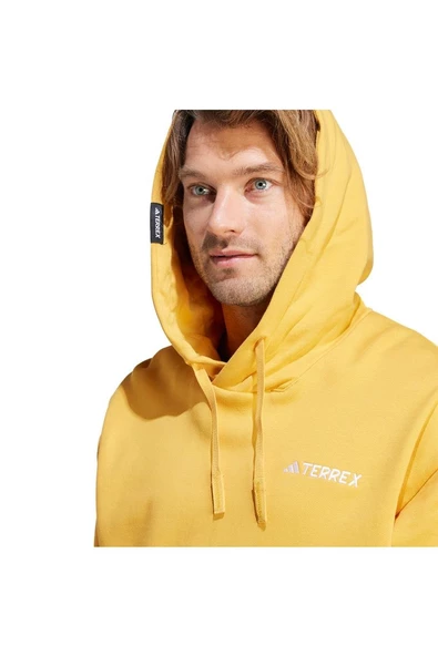 adidas Terrex Logo Erkek Sarı Sweatshirt (IB2705) - 7