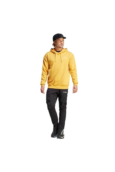 adidas Terrex Logo Erkek Sarı Sweatshirt (IB2705) - 5
