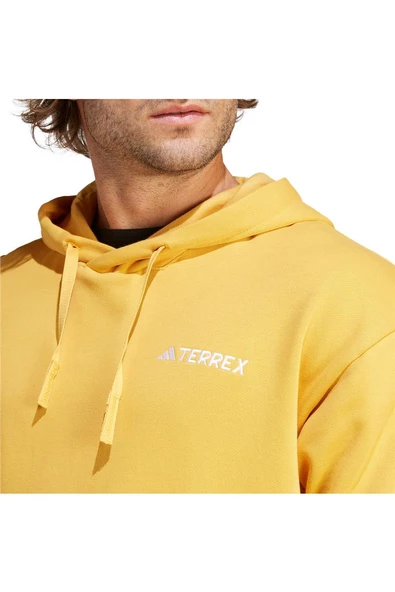 adidas Terrex Logo Erkek Sarı Sweatshirt (IB2705) - 6
